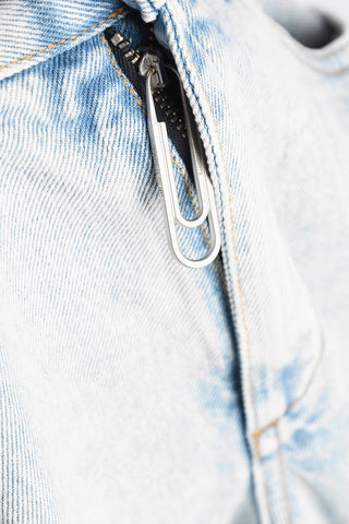 Regular Rise Bleach Baggy Jeans