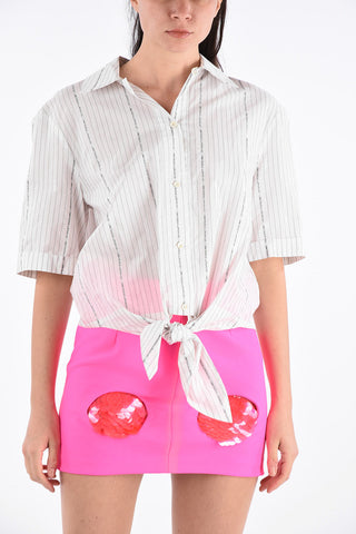 Striped Baseball Knot Shirt