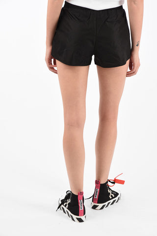 Drawstring Nylon Active Shorts