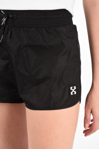 Drawstring Nylon Active Shorts
