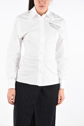 Popeline Draped Shirt