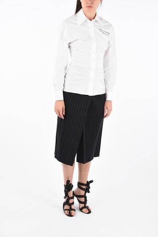 Popeline Draped Shirt