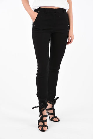 High Waist Single Pleat Cigarette Pants
