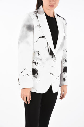 Abstract-Print FUTURA TOMBOY 1 Button Jacket