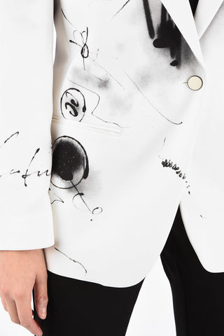Abstract-Print FUTURA TOMBOY 1 Button Jacket