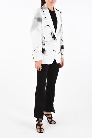Abstract-Print FUTURA TOMBOY 1 Button Jacket
