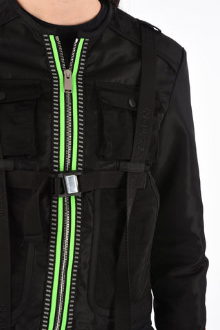 Nylon Utility Jacket with Zip Closure