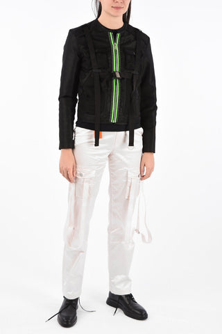 Nylon Utility Jacket with Zip Closure