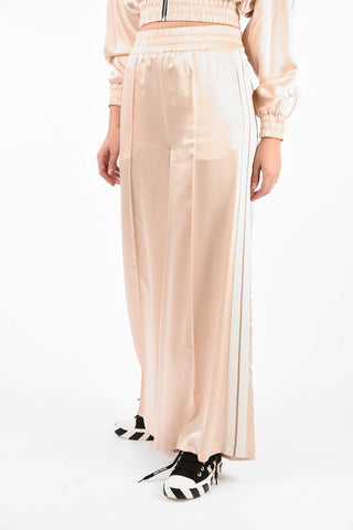 Pantalone Wide TRACK in Raso con Elastico in Vita