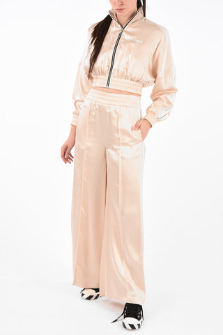 Pantalone Wide TRACK in Raso con Elastico in Vita