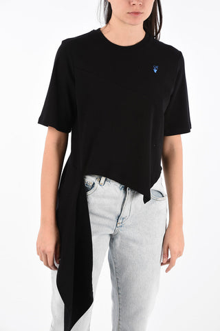 T-shirt Asimmetrica Spiral Draping