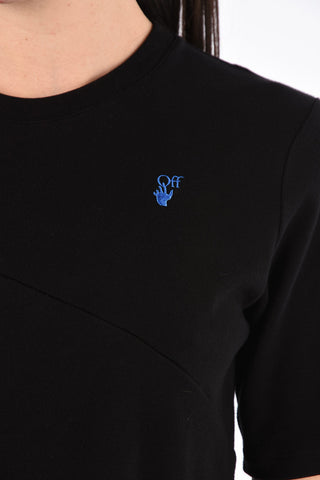 T-shirt Asimmetrica Spiral Draping