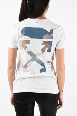 Cotton PUZZLE ARROW crewneck T-Shirt
