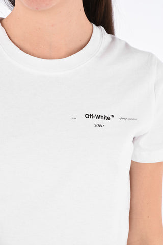 Cotton PUZZLE ARROW crewneck T-Shirt