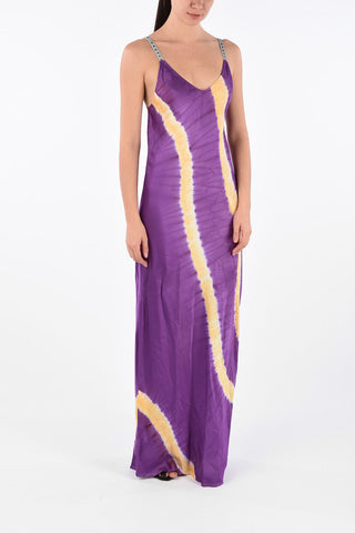 Tie Dye Effect Maxi Slip Dress