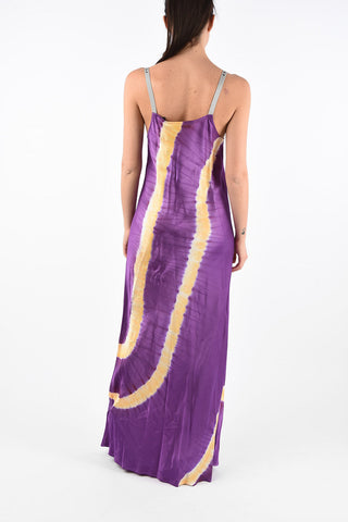 Tie Dye Effect Maxi Slip Dress