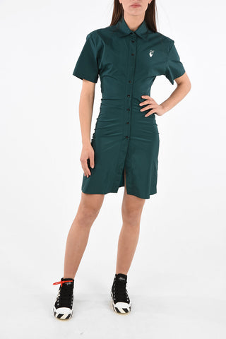 short sleeve bodycon shirtdress