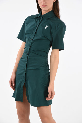 short sleeve bodycon shirtdress