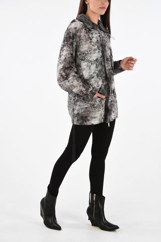 Python Print Utility Jacket with Hood