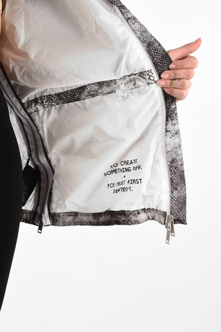 Python Print Utility Jacket with Hood