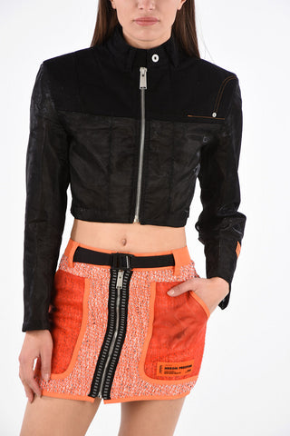 Crop SAMI MIR Jacket with Denim Details