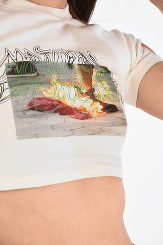 Printed Crop T-Shirt