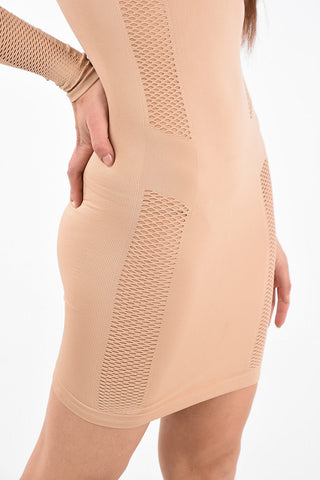 Mini Vestito Attillato Mesh