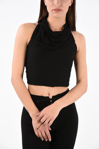 Stretch Crop Halter Top