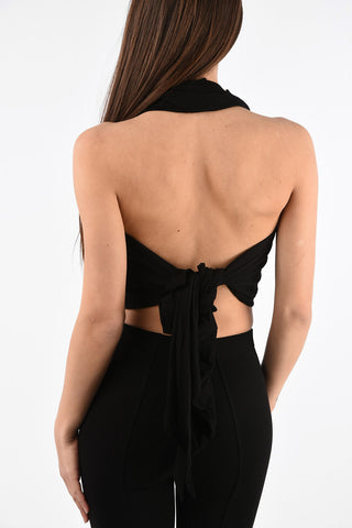 Stretch Crop Halter Top