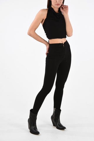 Stretch Crop Halter Top