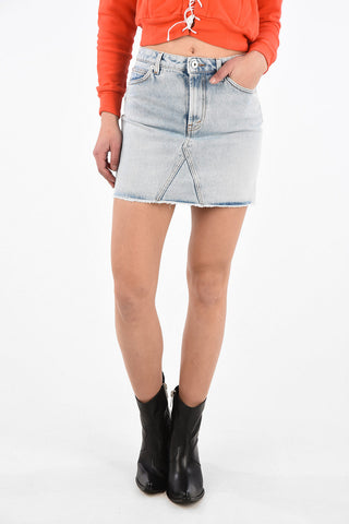 Vintage Wash Denim Skirt