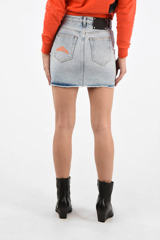 Vintage Wash Denim Skirt