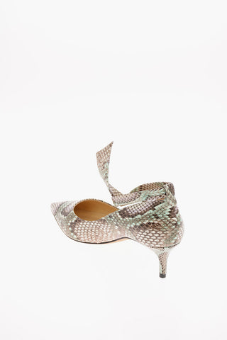 6cm python CLARITA NEW Ankle-strap pumps