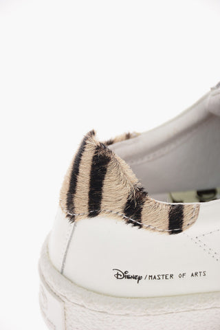 DISNEY Leather Sneakers with glitter details