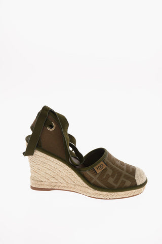 9cm Lace Up Wedge espadrilles