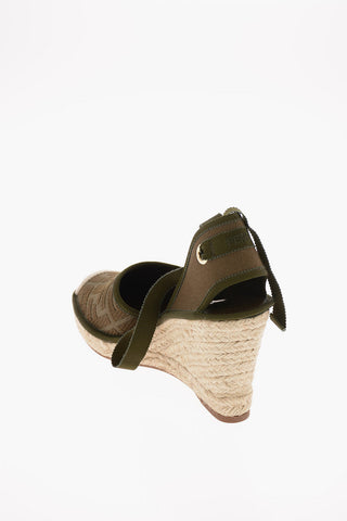 9cm Lace Up Wedge espadrilles