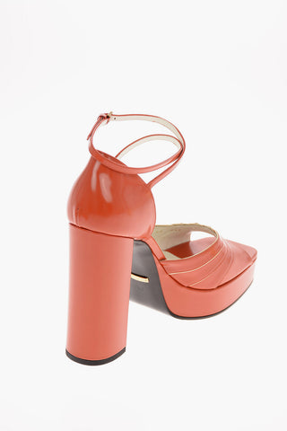13 cm leather Ankle-strap sandals