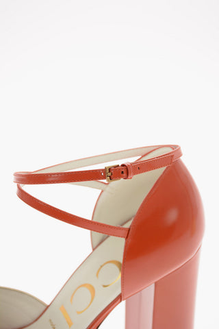 13 cm leather Ankle-strap sandals