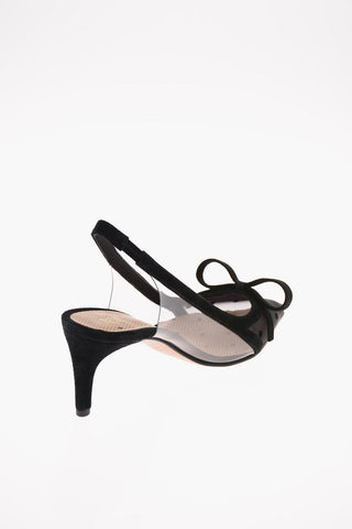 6cm Polka Dots Slingback pumps with Bow