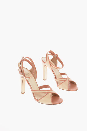 12cm leather Ankle-strap sandals