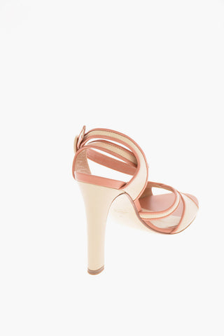 12cm leather Ankle-strap sandals