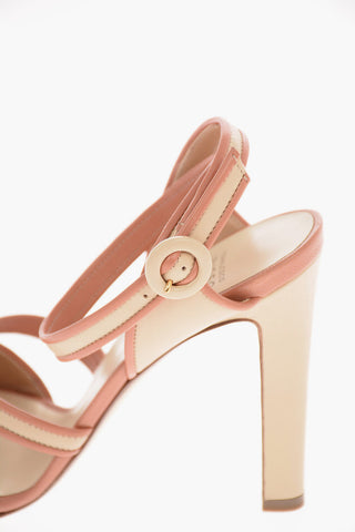 12cm leather Ankle-strap sandals
