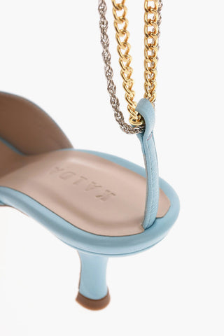 9cm leather ARA Ankle Strap Mules