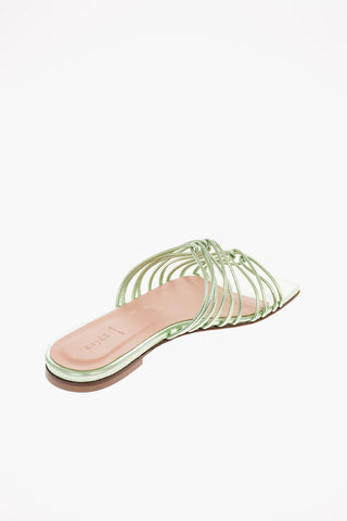 glistening textured leather NATASHA Sandals
