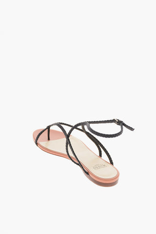 Sandali Infradito in Pelle Intrecciata