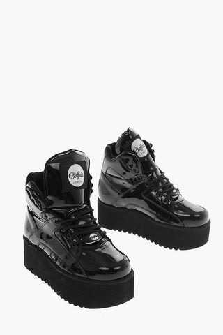 JUNYA WATANABE COMME DES GARCONS 6 cm leather High-top Platform Sneakers