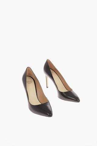 9cm leather Stiletto Heel Pumps