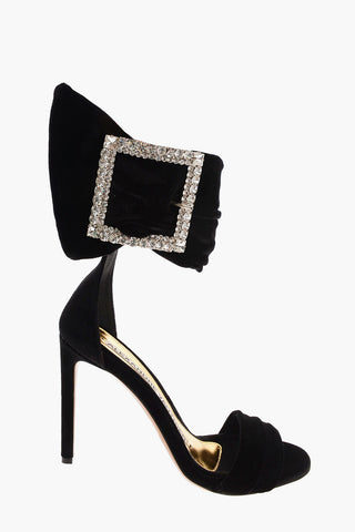 Sandali ankle-strap YASMINNEW in velluto 11cm