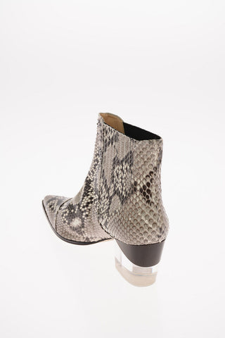 7cm leather Snake BRAVO Booties