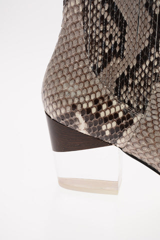 7cm leather Snake BRAVO Booties